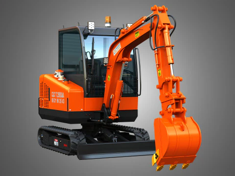 Mini Pelle CLC T 2500 AA Excavator 3D Model