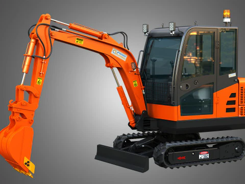 Mini Pelle CLC T 2500 AA Excavator 3D Model
