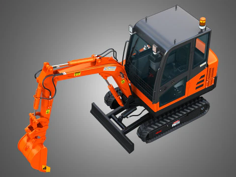 Mini Pelle CLC T 2500 AA Excavator 3D Model