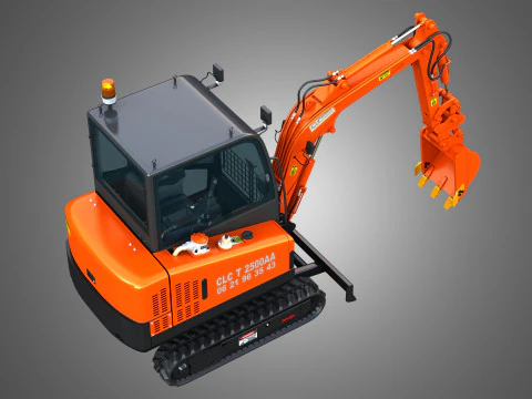 Mini Pelle CLC T 2500 AA Excavator 3D Model