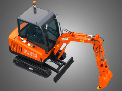 Mini Pelle CLC T 2500 AA Excavator 3D Model
