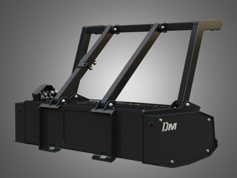 Drum Mulcher Compact Track - Skid Steer Loader Attachment 3D 모델