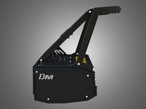 Drum Mulcher Compact Track - Skid Steer Loader Attachment 3D 모델