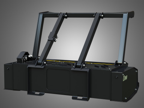 Drum Mulcher Compact Track - Skid Steer Loader Attachment 3D 모델