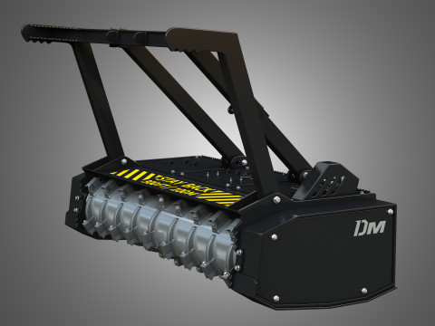 Drum Mulcher Compact Track - Skid Steer Loader Attachment 3D 모델