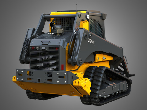 333G Compact Track Loader with Forestry Package - Tree Shear 3D मॉडल