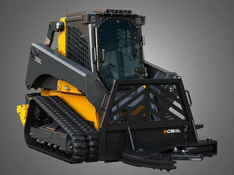 Carregadeira de esteira compacta 333G com pacote florestal - Tesoura de &aacute;rvores Modelo 3D