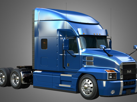 Anthem 64T Semi Truck - Ultra Cab Sleeper Truck 3D Model