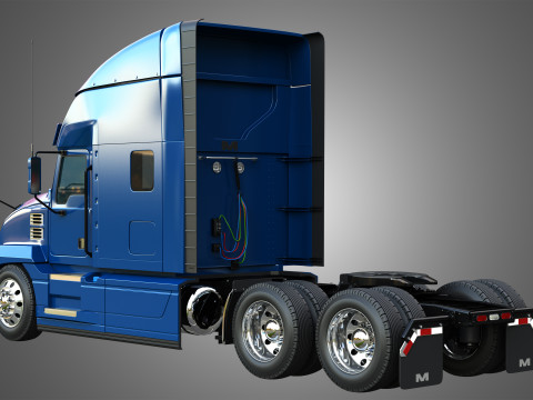 Anthem 64T Semi Truck - Ultra Cab Sleeper Truck 3D Model