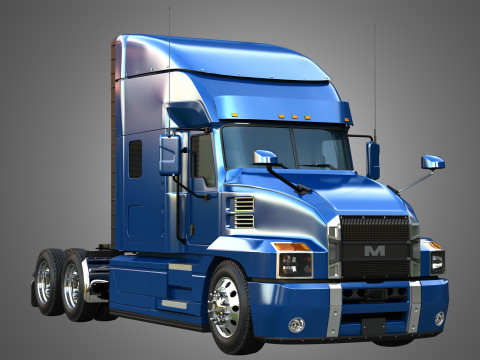 Anthem 64T Semi Truck - Ultra Cab Sleeper Truck 3D Model