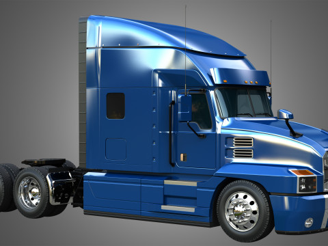 Anthem 64T Semi Truck - Ultra Cab Sleeper Truck 3D Model