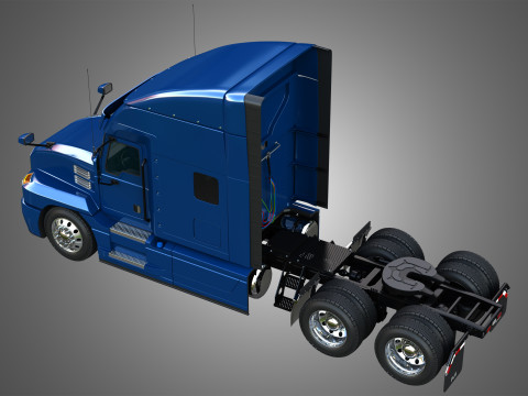 Anthem 64T Semi Truck - Ultra Cab Sleeper Truck 3D Model