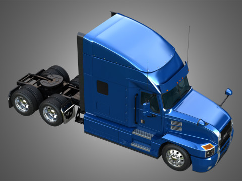 Anthem 64T Semi Truck - Ultra Cab Sleeper Truck 3D Model