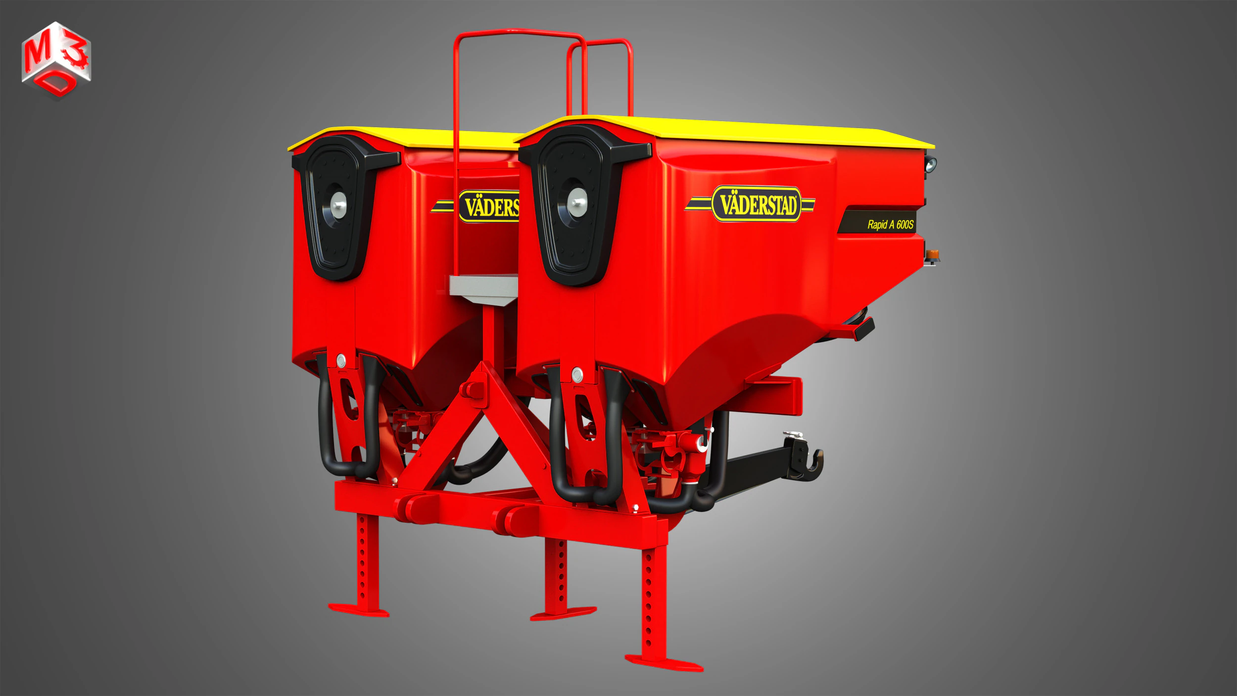 Vaederstad Pakti equipment 3D Model .c4d .max .obj .3ds .fbx .stl .blend 