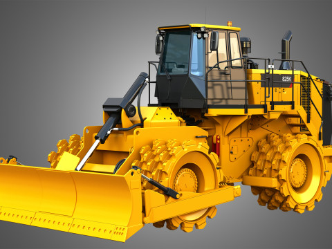 825K - Soil compactor Modelo 3D