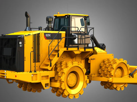 825K - Soil compactor 3D Model