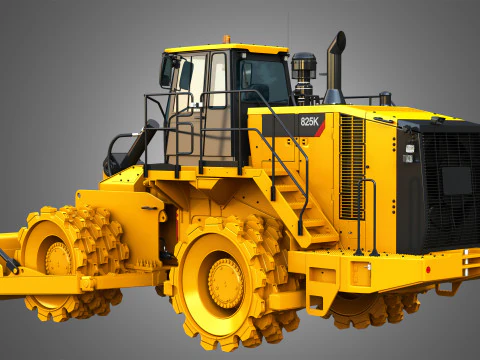 825K - Soil compactor 3D Model