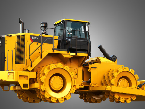 825K - Soil compactor 3D Модель