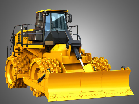 825K - Soil compactor 3D Модель