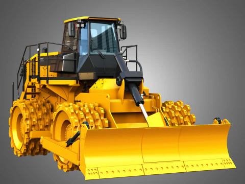 825K - Soil compactor 3D Model