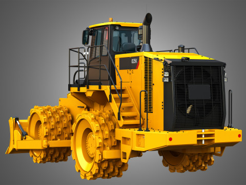 825K - Soil compactor 3D Модель