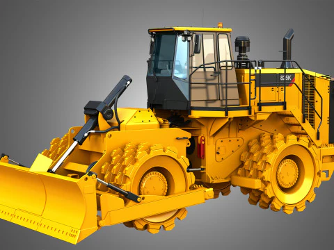 825K - Soil compactor 3D Model