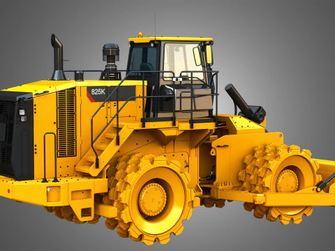825K - Soil compactor 3D Model