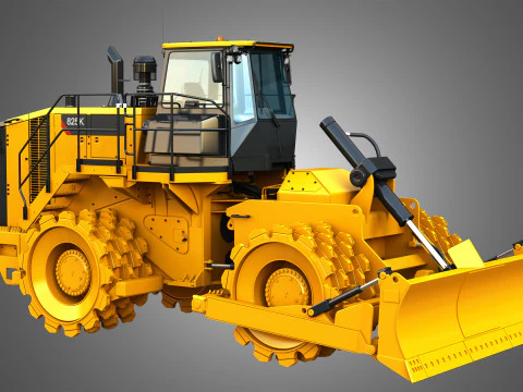 825K - Soil compactor 3D Model