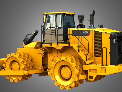 825K - Soil compactor 3D Model