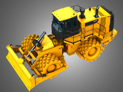 825K - Soil compactor 3D Model
