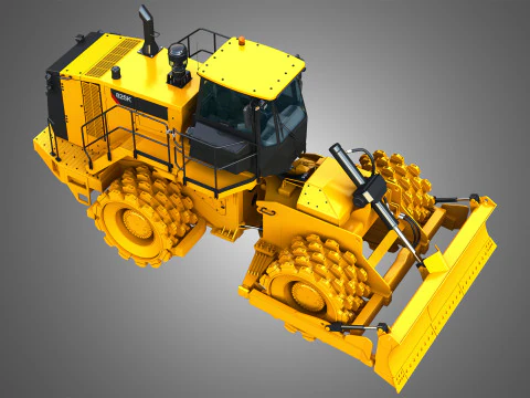825K - Soil compactor 3D Model