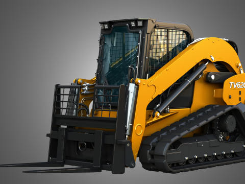 TV620B Compact Track Loader - Pallet Fork Modelo 3D