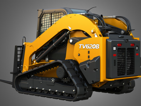 TV620B Compact Track Loader - Pallet Fork 3Dモデル