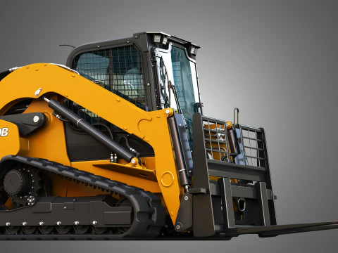 Pala cingolata compatta TV620B - Forca per pallet Modello 3D