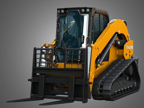 TV620B Compact Track Loader - Pallet Fork 3Dモデル