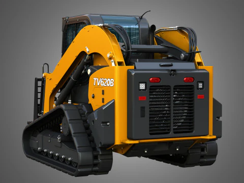 Pala cingolata compatta TV620B - Forca per pallet Modello 3D