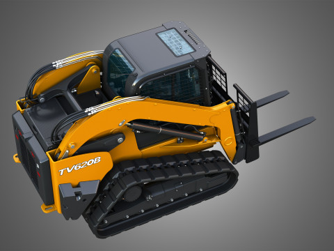 TV620B Compact Track Loader - Pallet Fork 3Dモデル