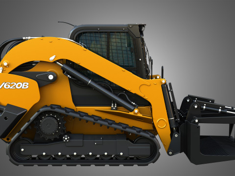 TV620B Compact Track Loader - Rock Grapple 3D Модель