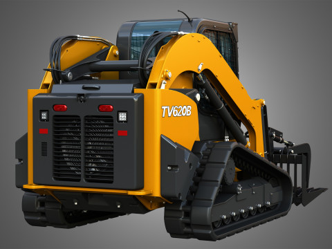 TV620B Compact Track Loader - Rock Grapple 3D Модель