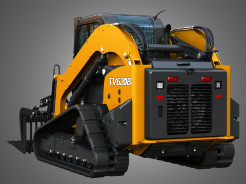 TV620B Compact Track Loader - Rock Grapple 3D Модель