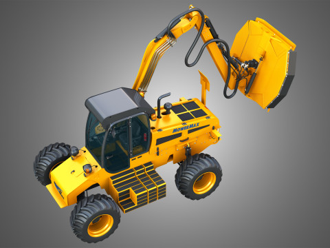 MowerMax Boom Mower 3D-Modell