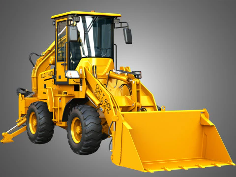 CLC T4000 関節式バックホーローダー Tracto Pelle 3Dモデル