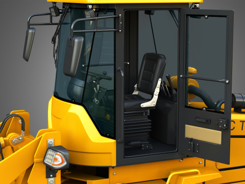 CLC T4000 Articulated Backhoe Loader Tracto Pelle 3D 模型