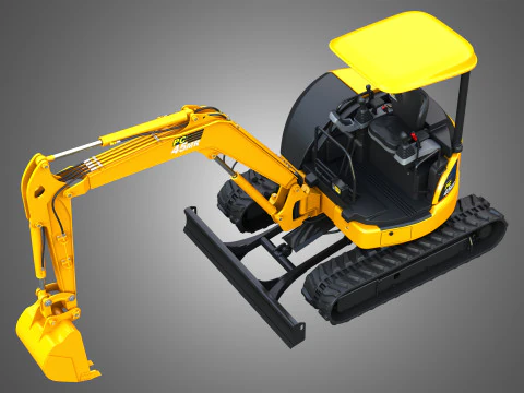PC45MR-5 - Small Hydraulic Excavator 3D Model