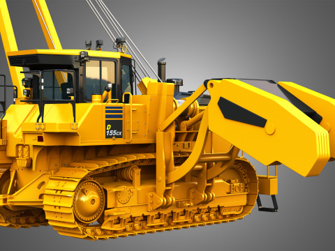 D155CX-8 Oval Track Pipelayer 3D Модель