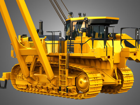 D155CX-8 Oval Track Pipelayer 3D Модель