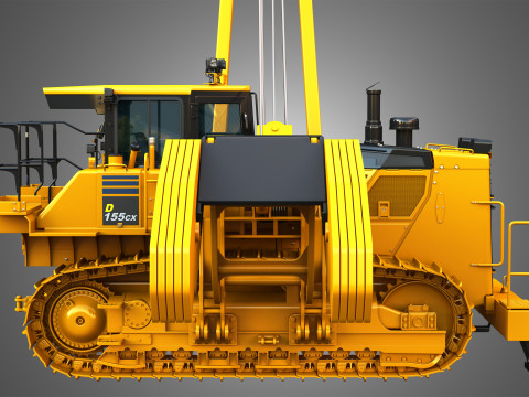 D155CX-8 Oval Track Pipelayer 3D Модель