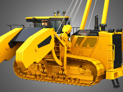 D155CX-8 Oval Track Pipelayer 3D Модель