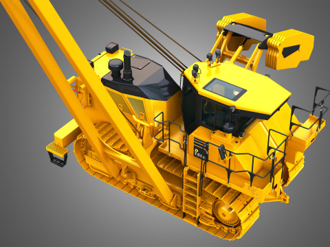 D155CX-8 Oval Track Pipelayer 3D Модель