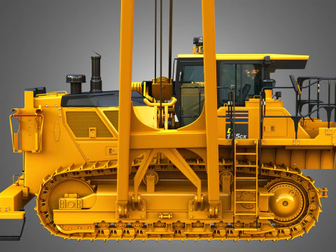 D155CX-8 Oval Track Pipelayer 3D Model